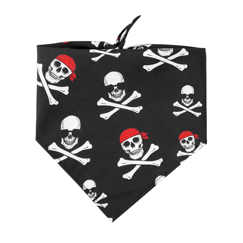 Halloween Spirit Skull Dog Scarf