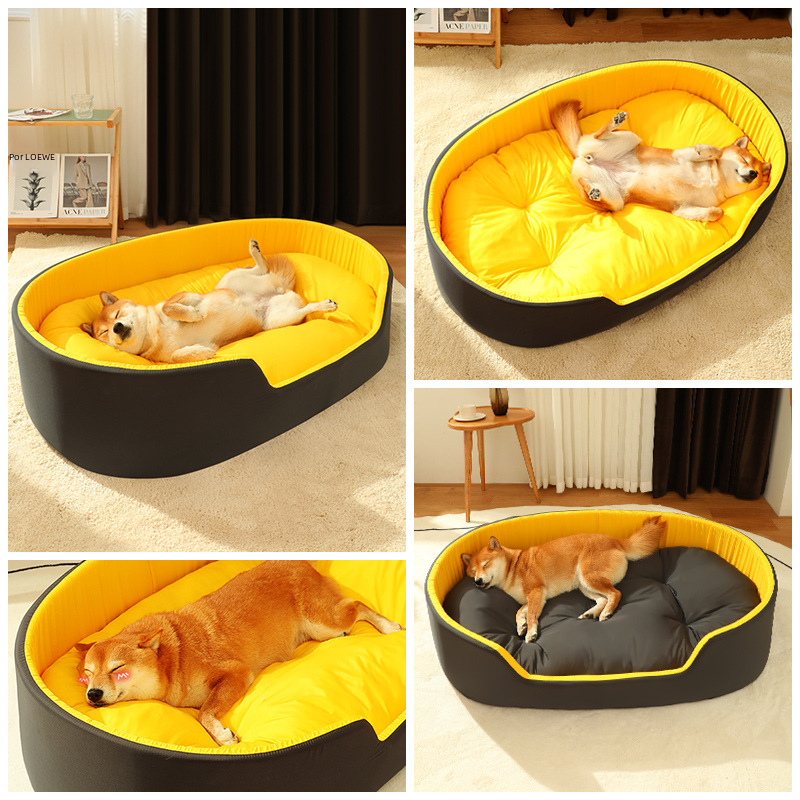 All-Season Pet Bed with Easy-Clean Cover