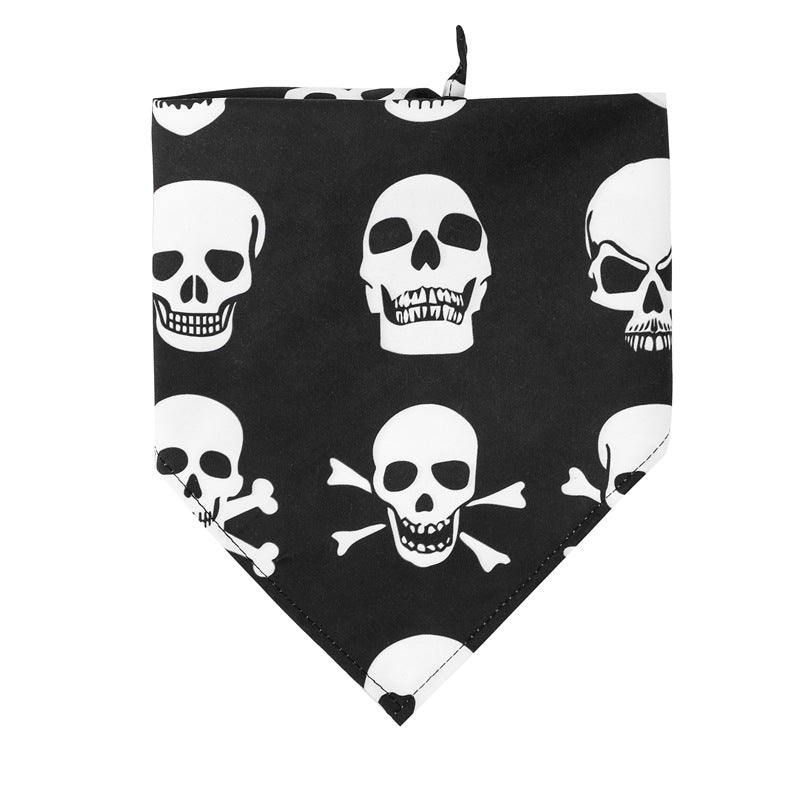 Halloween Spirit Skull Dog Scarf